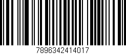 Código de barras (EAN, GTIN, SKU, ISBN): '7896342414017'