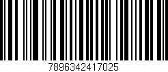 Código de barras (EAN, GTIN, SKU, ISBN): '7896342417025'