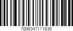 Código de barras (EAN, GTIN, SKU, ISBN): '7896347111638'