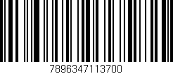 Código de barras (EAN, GTIN, SKU, ISBN): '7896347113700'