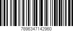 Código de barras (EAN, GTIN, SKU, ISBN): '7896347142960'