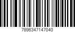 Código de barras (EAN, GTIN, SKU, ISBN): '7896347147040'