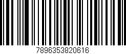 Código de barras (EAN, GTIN, SKU, ISBN): '7896353820616'