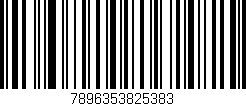 Código de barras (EAN, GTIN, SKU, ISBN): '7896353825383'