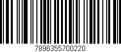 Código de barras (EAN, GTIN, SKU, ISBN): '7896355700220'