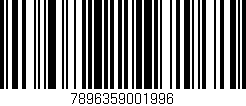 Código de barras (EAN, GTIN, SKU, ISBN): '7896359001996'