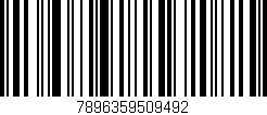 Código de barras (EAN, GTIN, SKU, ISBN): '7896359509492'