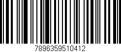 Código de barras (EAN, GTIN, SKU, ISBN): '7896359510412'