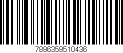 Código de barras (EAN, GTIN, SKU, ISBN): '7896359510436'