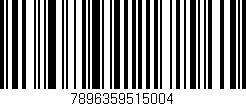 Código de barras (EAN, GTIN, SKU, ISBN): '7896359515004'