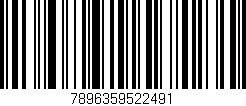 Código de barras (EAN, GTIN, SKU, ISBN): '7896359522491'