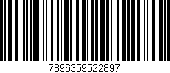 Código de barras (EAN, GTIN, SKU, ISBN): '7896359522897'