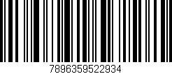 Código de barras (EAN, GTIN, SKU, ISBN): '7896359522934'