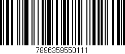 Código de barras (EAN, GTIN, SKU, ISBN): '7896359550111'