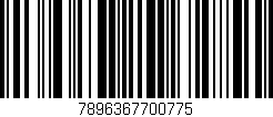 Código de barras (EAN, GTIN, SKU, ISBN): '7896367700775'