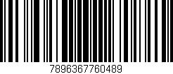 Código de barras (EAN, GTIN, SKU, ISBN): '7896367760489'