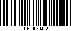 Código de barras (EAN, GTIN, SKU, ISBN): '7896380604722'