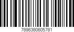 Código de barras (EAN, GTIN, SKU, ISBN): '7896380605781'