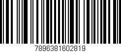 Código de barras (EAN, GTIN, SKU, ISBN): '7896381602819'