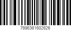Código de barras (EAN, GTIN, SKU, ISBN): '7896381602826'