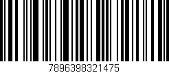 Código de barras (EAN, GTIN, SKU, ISBN): '7896398321475'