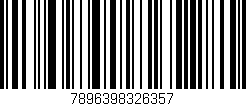Código de barras (EAN, GTIN, SKU, ISBN): '7896398326357'