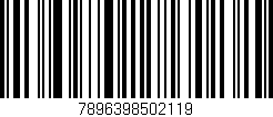 Código de barras (EAN, GTIN, SKU, ISBN): '7896398502119'