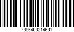Código de barras (EAN, GTIN, SKU, ISBN): '7896403214631'