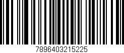 Código de barras (EAN, GTIN, SKU, ISBN): '7896403215225'