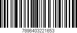 Código de barras (EAN, GTIN, SKU, ISBN): '7896403221653'
