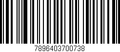 Código de barras (EAN, GTIN, SKU, ISBN): '7896403700738'