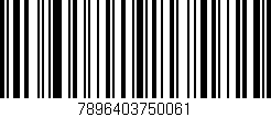 Código de barras (EAN, GTIN, SKU, ISBN): '7896403750061'