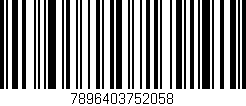Código de barras (EAN, GTIN, SKU, ISBN): '7896403752058'