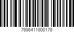 Código de barras (EAN, GTIN, SKU, ISBN): '7896411800178'