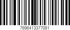 Código de barras (EAN, GTIN, SKU, ISBN): '7896413377081'