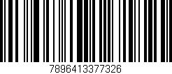 Código de barras (EAN, GTIN, SKU, ISBN): '7896413377326'
