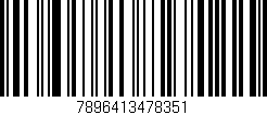 Código de barras (EAN, GTIN, SKU, ISBN): '7896413478351'