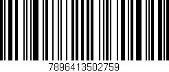 Código de barras (EAN, GTIN, SKU, ISBN): '7896413502759'