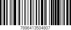 Código de barras (EAN, GTIN, SKU, ISBN): '7896413504807'