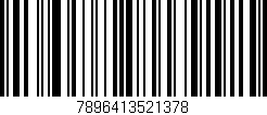 Código de barras (EAN, GTIN, SKU, ISBN): '7896413521378'