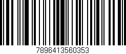 Código de barras (EAN, GTIN, SKU, ISBN): '7896413560353'