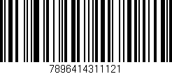 Código de barras (EAN, GTIN, SKU, ISBN): '7896414311121'