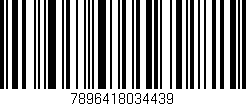 Código de barras (EAN, GTIN, SKU, ISBN): '7896418034439'