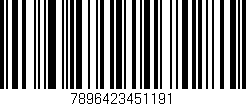 Código de barras (EAN, GTIN, SKU, ISBN): '7896423451191'