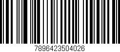 Código de barras (EAN, GTIN, SKU, ISBN): '7896423504026'
