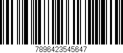 Código de barras (EAN, GTIN, SKU, ISBN): '7896423545647'