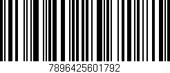 Código de barras (EAN, GTIN, SKU, ISBN): '7896425601792'