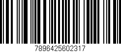Código de barras (EAN, GTIN, SKU, ISBN): '7896425602317'