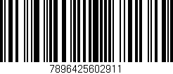 Código de barras (EAN, GTIN, SKU, ISBN): '7896425602911'