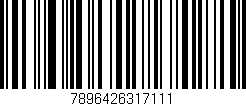 Código de barras (EAN, GTIN, SKU, ISBN): '7896426317111'
